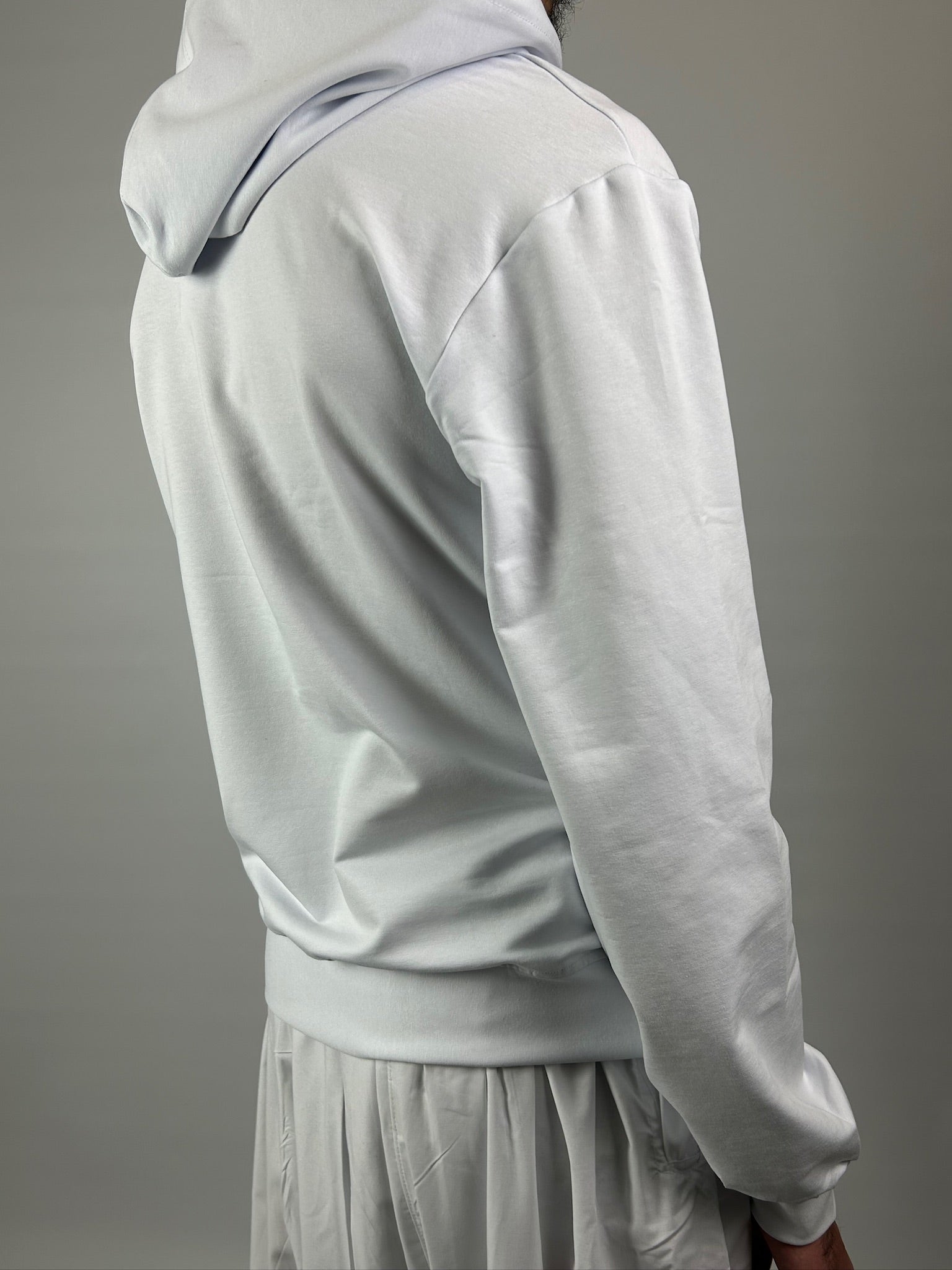 Pull Sweat Capuche Blanc