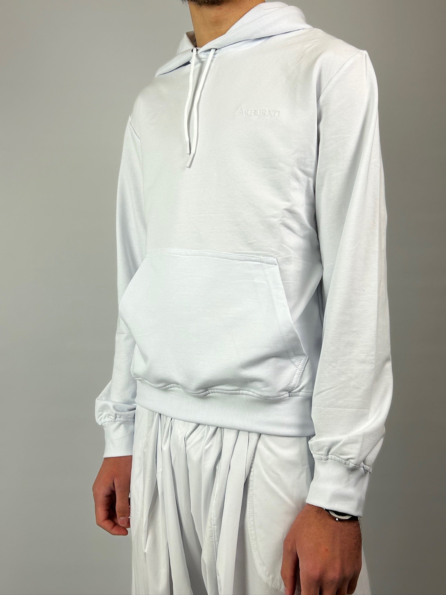 Pull Sweat Capuche Blanc